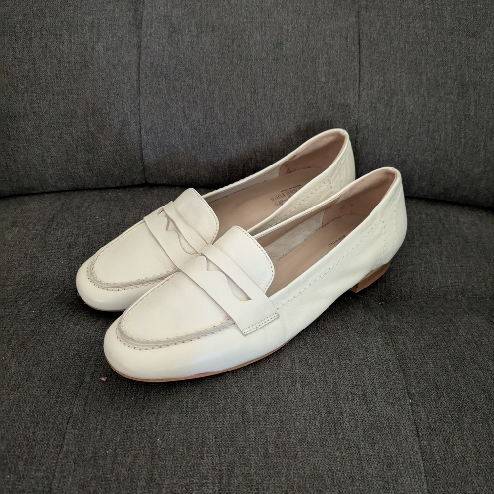 Coach and Four White Loafers